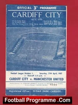 Cardiff City v Manchester United 1957