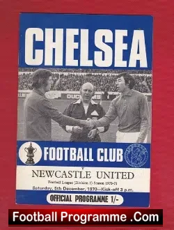 Chelsea v Newcastle United 1970