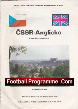 Czechoslovakia v England 1975
