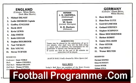 England v Germany 1968 – Schoolboys at Wembley
