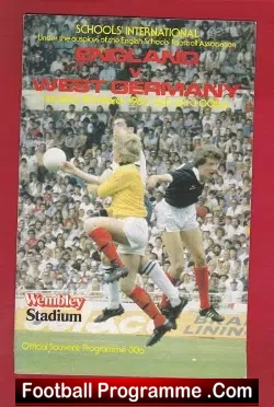 England v Germany 1983 – Wembley Schoolboys