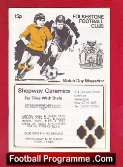 FolkestoneTown v Chatham Town 1982 – FA Cup Replay