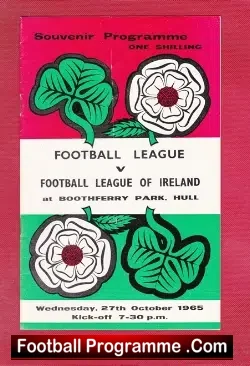Football League v Ireland Football League 1965 – at Hull