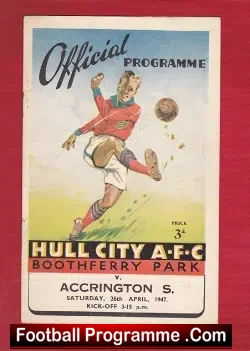 Hull City v Accrington Stanley 1947 – Old 1940s