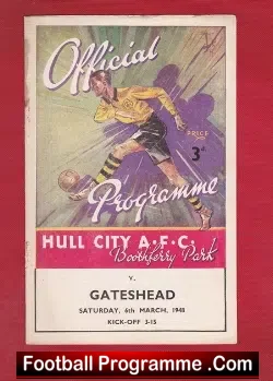 Hull City v Gateshead 1948