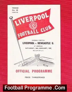 Liverpool v Newcastle United 1959 – Friendly Game