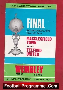 Macclesfield Town v Telford United 1970 – Challenge Final