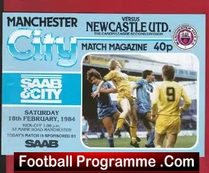 Manchester City v Newcastle United 1984