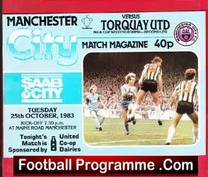 Manchester City v Torquay United 1983