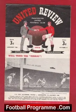 Manchester United v Chelsea 1950 – Joe Lancaster Debut