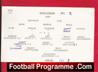 North Shields v Army 1956 – Including Man Utd Busby Babes