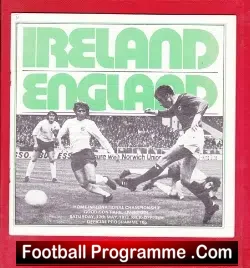 Northern Ireland v England 1973