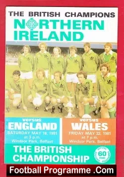 Northern Ireland v England 1981 – Plus Wales