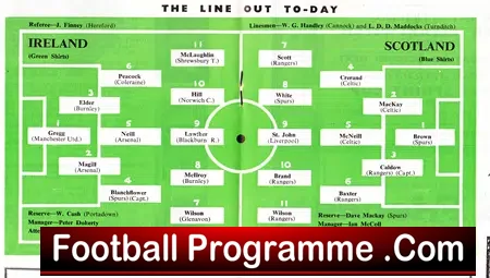 Northern Ireland v Scotland 1961