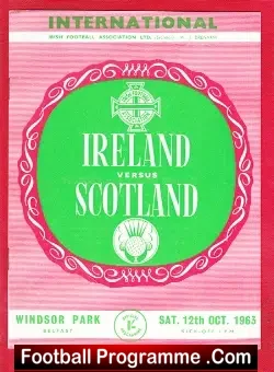 Northern Ireland v Scotland 1963 – Belfast NI