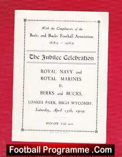 Royal Navy v Royal Marines 1929 – at High Wycombe