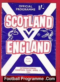Scotland v England 1964