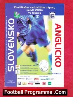 Slovakia v England 2002