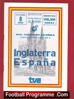 Spain v England 1992 – Espana