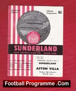 Sunderland v Aston Villa 1966