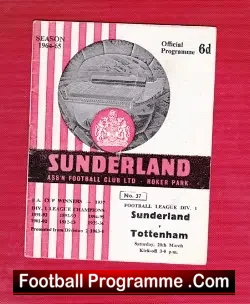 Sunderland v Tottenham 1965