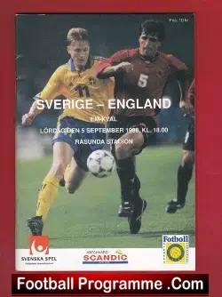 Sweden v England 1998