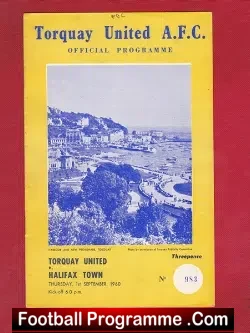 Torquay United v Halifax Town 1960