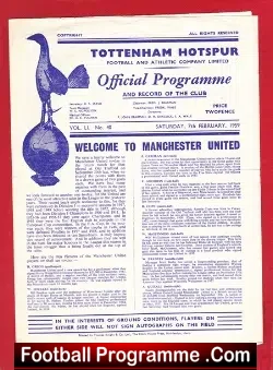Tottenham Hotspur v Manchester United 1959