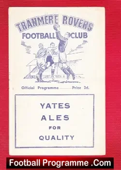 Tranmere Rovers v Mansfield Town 1955