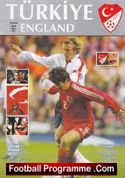 Turkey v England 2003