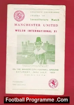 Welsh International XI v Manchester United 1969 – at Bangor City