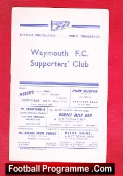 Weymouth v Poole 1958
