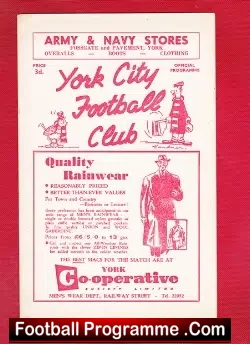 York City v Gateshead 1957
