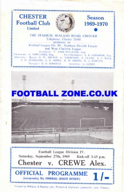 Chester City v Crewe Alexandra 1969