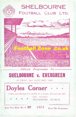 Shelbourne v Evergreen United 1955 – Ireland