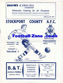 Stockport County v Halifax Town 1958