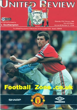 Manchester United v Southampton 1999