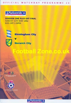 Birmingham City v Norwich City 2002 – Play Off Final