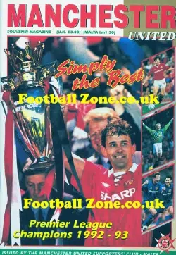 Manchester United Supporters Magazine Malta 1993