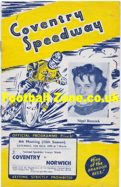 Coventry Speedway v Norwich 1959