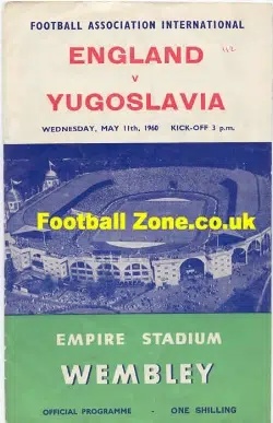 England v Yugoslavia 1960