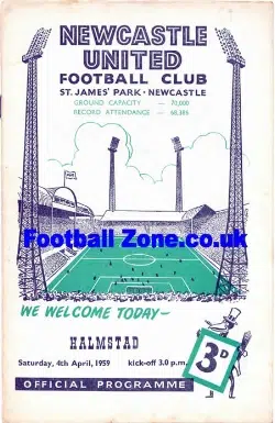 Newcastle United v Halmstad FC 1959