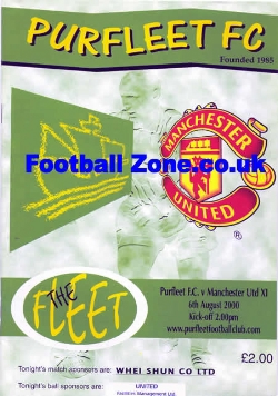Purfleet v Manchester United 2000 – Friendly Match
