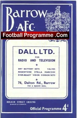 Barrow v Doncaster Rovers 1962
