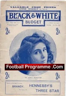 Black & White Budget Book Victorian illustrated Magazine 1902