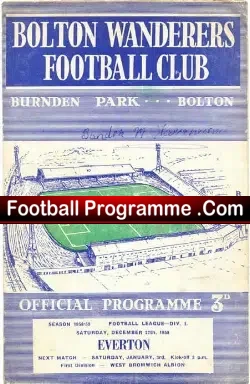 Bolton Wanderers v Everton 1959