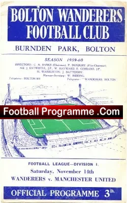 Bolton Wanderers v Manchester United 1959