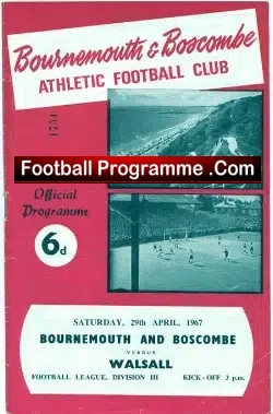 Bournemouth v Walsall 1967