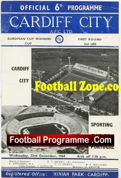 Cardiff City v Portugal 1964