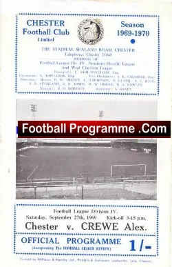 Chester City v Crewe Alexandra 1969